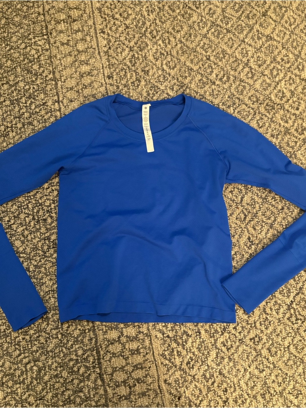 lululemon athletica Royal Blue Long-Sleeve Performance Tee